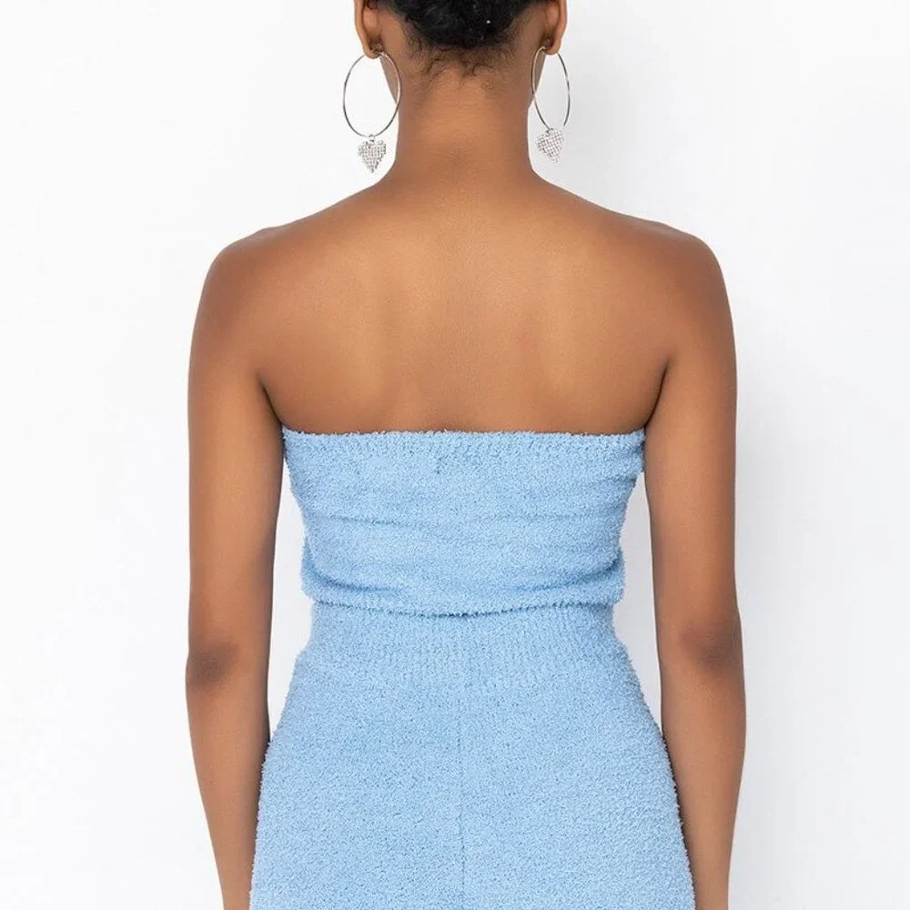 Stasia Teddy: Powder Blue Tube Top Medium - Picture 2 of 5